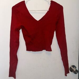 Forever 21 Cropped Long Sleeve Shirt